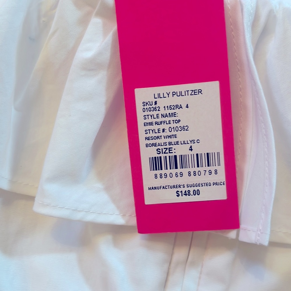 Lily Pulitzer Emie Ruffle Top - Picture 4 of 4